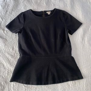 J Crew Peplum Top